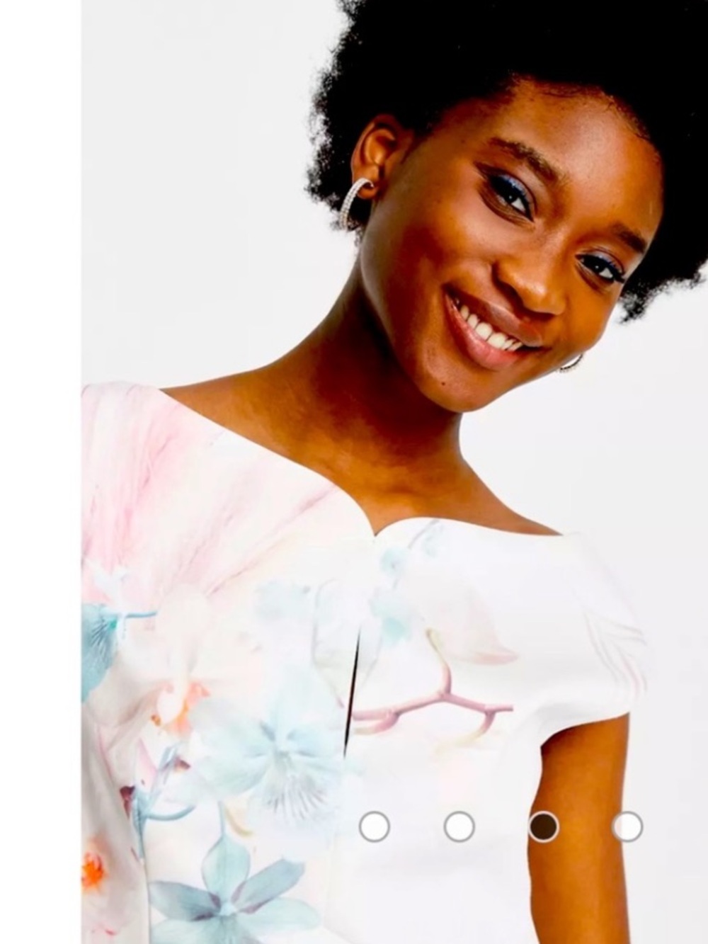 Ted Baker Soozie Floral Midi Sheath Dress with Pink & Blue Sz US 10 Or Ted Sz 4 - Picture 3 of 9